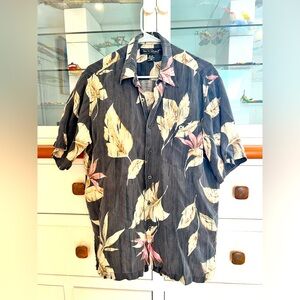 Vintage silk aloha shirt by Tori Richards size large